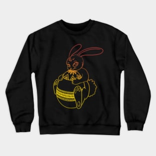 Easter bunny sunset neon Crewneck Sweatshirt